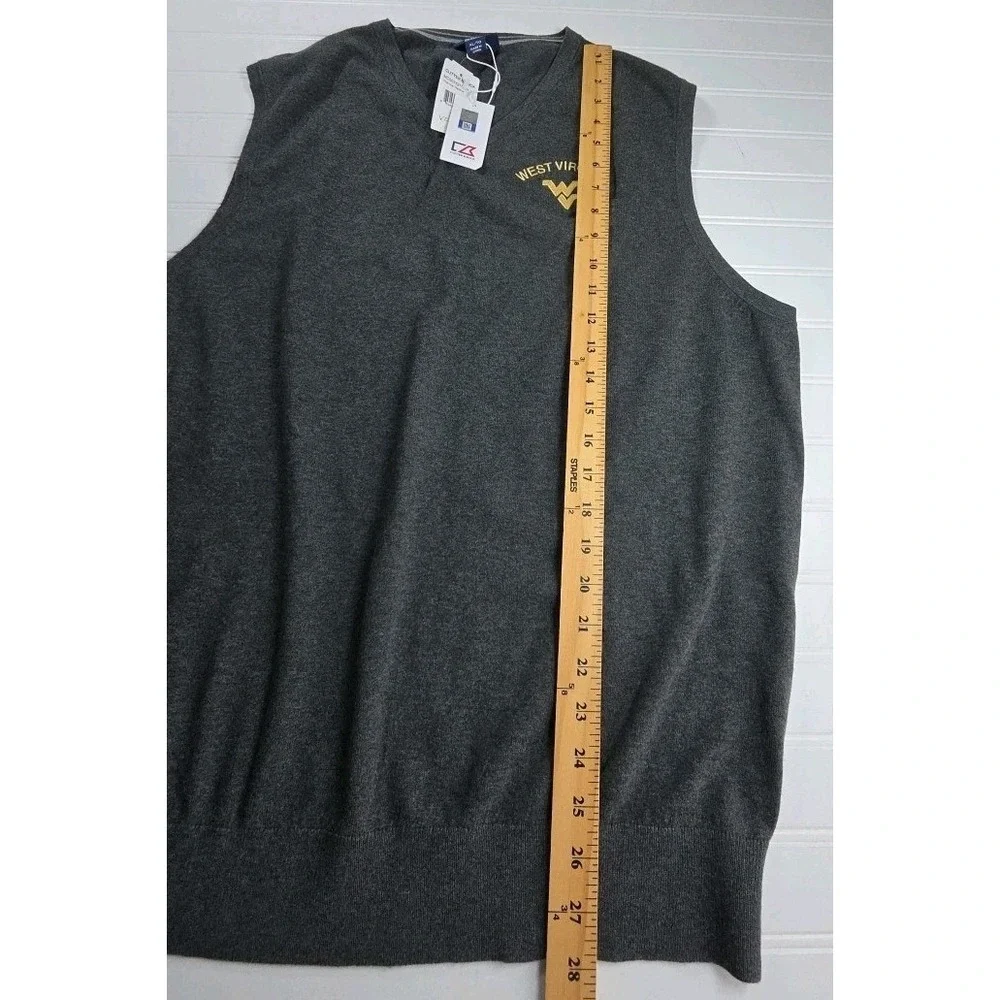 Cutter & Buck Men's Lakemont Sweater Vest XL WEST VIRGINIA‎ LOGO NWT